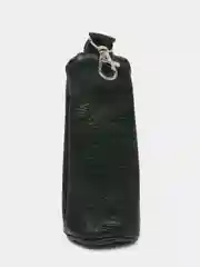 Зеленый ключница из натуральной кожи