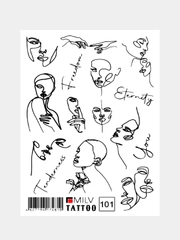 Временная татуировка "Лицо"