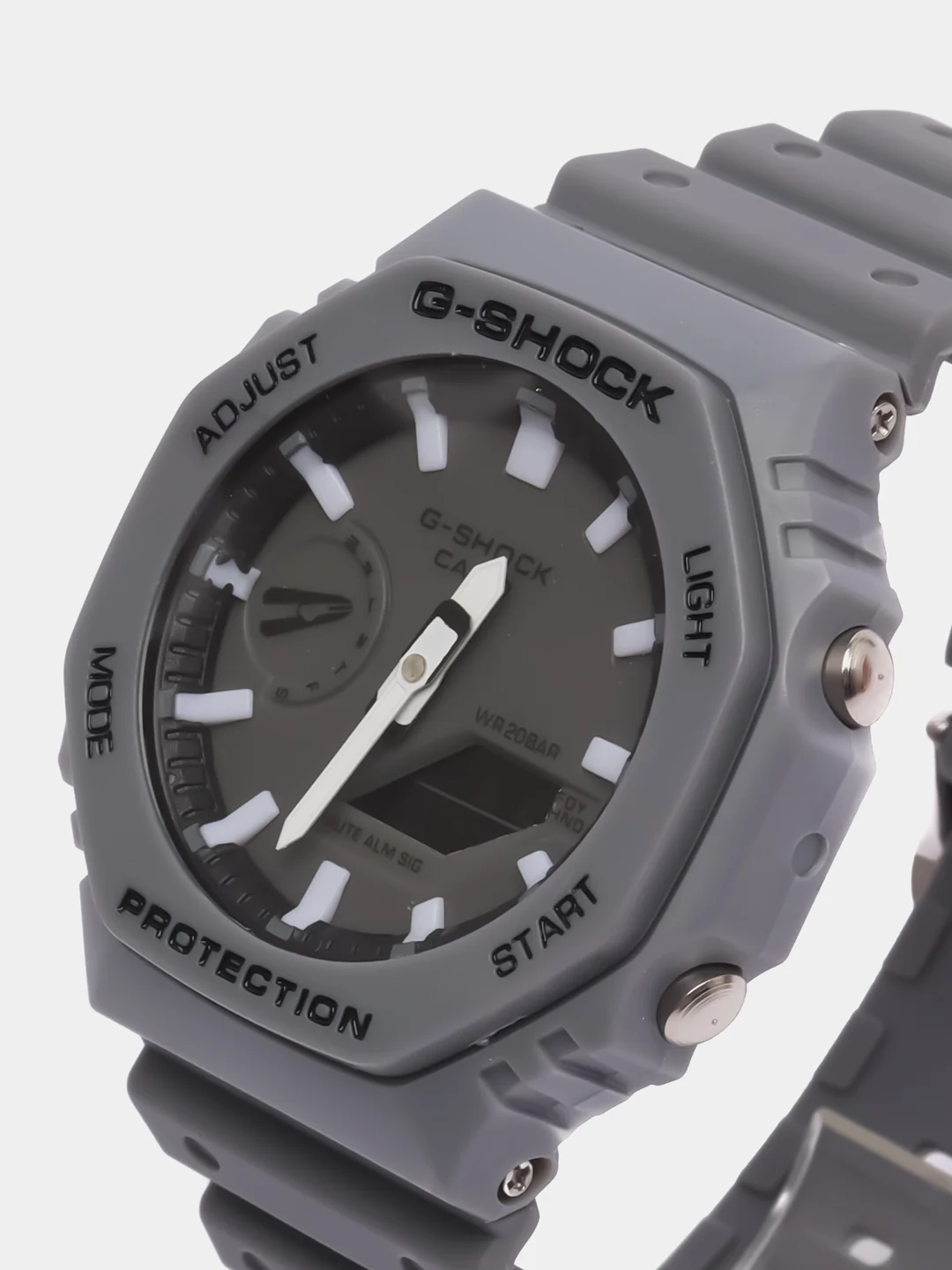 Серебряный наручные военные часы G-Shock, электронные, мужские
