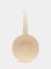 Бежевый ковш круглый с ручкой, 2 л