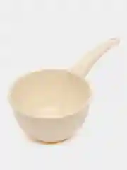 Бежевый ковш круглый с ручкой, 2 л