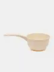 Бежевый ковш круглый с ручкой, 2 л