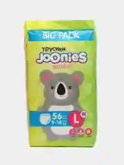 Joonies comfort трусики Megapack, размер L, 9-14 кг, 56 штук