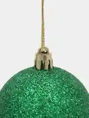 Зеленый набор елочных игрушек