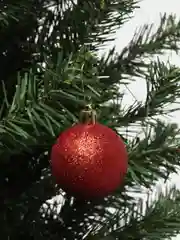 Красный набор елочных игрушек