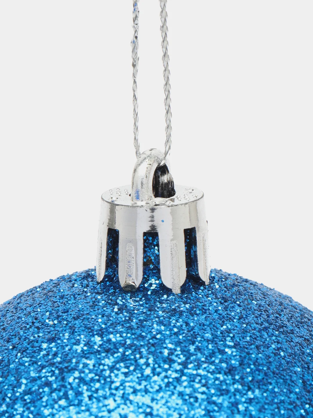 Серебряный набор елочных игрушек