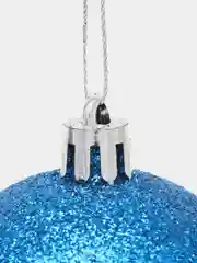 Серебряный набор елочных игрушек