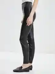 Черный брюки женские Zarina из эко кожи