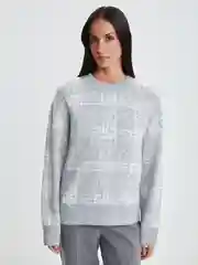 Серый джемпер женский Zarina вязаный