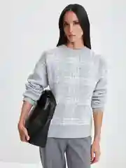 Серый джемпер женский Zarina вязаный