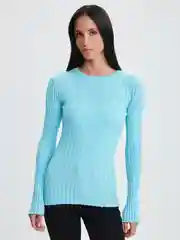 Голубой джемпер женский Zarina трикотажный
