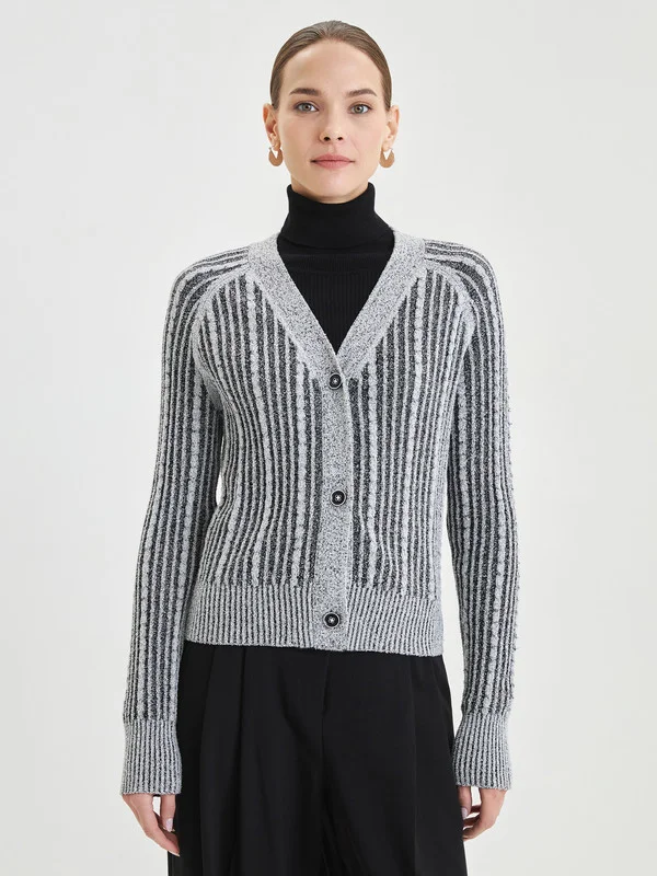 Черный кардиган женский Zarina из трикотажа