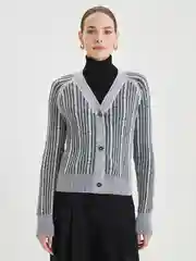 Черный кардиган женский Zarina из трикотажа