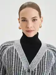 Черный кардиган женский Zarina из трикотажа