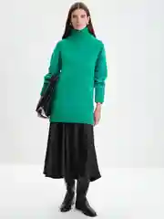 Лесной зеленый свитер женский Zarina оверсайз