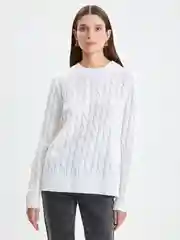 Белый джемпер женский Zarina вязаный