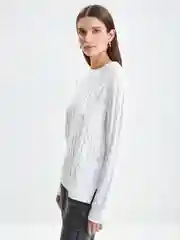 Белый джемпер женский Zarina вязаный