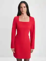 Красный платье женское Zarina с вырезом