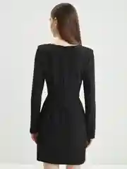 Черный платье женское Zarina с вырезом