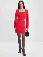 Красный платье женское Zarina с вырезом