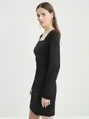 Черный платье женское Zarina с вырезом