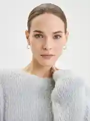 Серый джемпер женский Zarina оверсайз