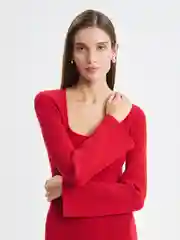 Красный платье женское Zarina с вырезом