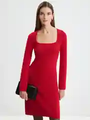 Красный платье женское Zarina с вырезом