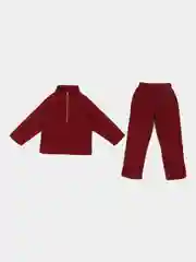 Красный костюм детский, двойка, на флисе