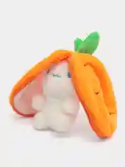 Коричневый мягкая игрушка-вывернушка Зайка/Кролик-Клубничка/Морковка, брелок-аниме,подарок антистресс