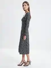 Серый платье женское Zarina с разрезом