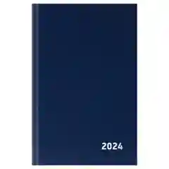 Зеленый ежедневник датированный 2024 г, А5, 168 л, бумвинил