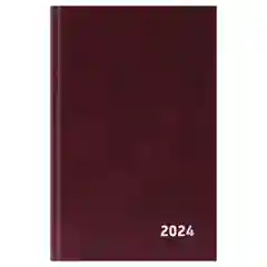 Зеленый ежедневник датированный 2024 г, А5, 168 л, бумвинил