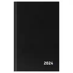 Зеленый ежедневник датированный 2024 г, А5, 168 л, бумвинил