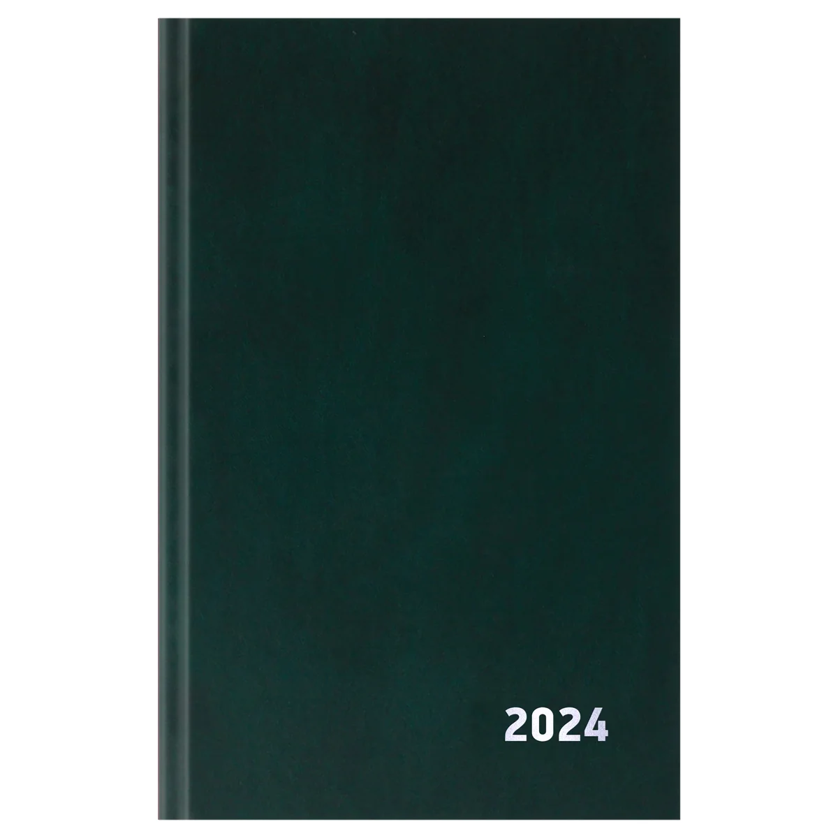 Зеленый ежедневник датированный 2024 г, А5, 168 л, бумвинил