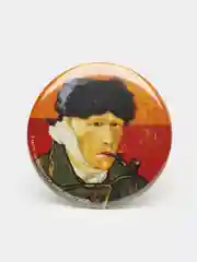 Бордовый значки коллекционные "Винсент ван Гог", фрагменты картин художника, 11 видов, 56 мм