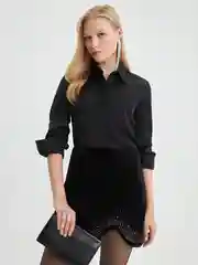 Черный юбка женская Zarina прямая