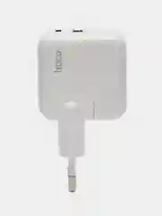 Белый зарядное устройство для iPhone и для Android Hoco C111A с быстрой зарядкой PD 30W, QC 3.0