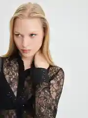 Черный блузка женская Zarina