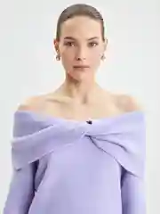 Сиреневый джемпер женский Zarina