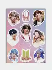 Конфетный наклейки BTS K-pop стикеры