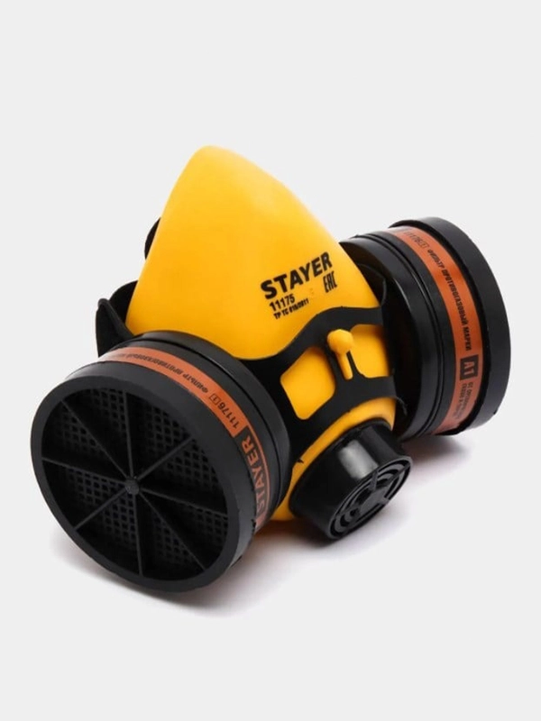 Респиратор противогазовый STAYER HF-6000, два фильтра A1 в комплекте 11175z01