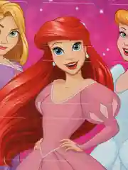 Адвент-календарь с детскими татуировками "Принцессы Disney: Рапунцель, Ариель, Золушка"