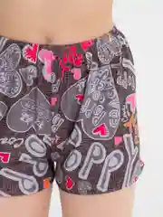 Алый пижама женская с шортами, кроп топ, футболка, костюм домашний