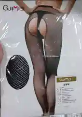Колготки в сеточку с интимным вырезом