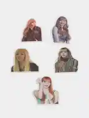 Стикеры K-POP "Black pink", 5 штук, случайные