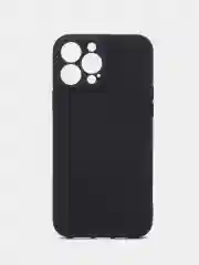 Черный силиконовый чехол Silicone Case с защитой камер для iPhone 13 Pro Max, 14 Pro Max