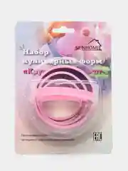 Розовый форма для выпечки, пельменей 3 шт