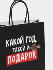 Шоколадный пакет подарочный Новый год, 22 х 22 х 11 см, 17 видов
