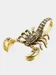 Желтый scorpio подвеска на вощеном шнуре